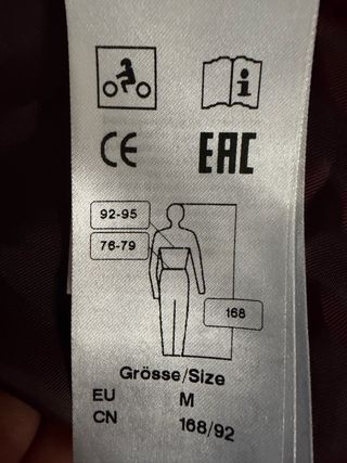 Chaqueta Moto BMW Mujer Negra y Roja