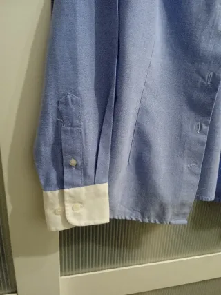 Camisa Spagnolo Azul y Blanca Talla M