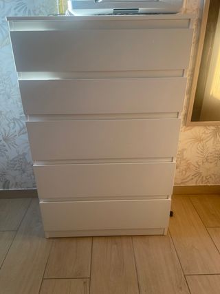 Cómoda Ikea 5 Cajones Blanca