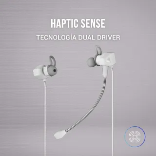 Mars Gaming MIHX, In-Ear con Dual Driver 10mm + HAPTIC Sense
