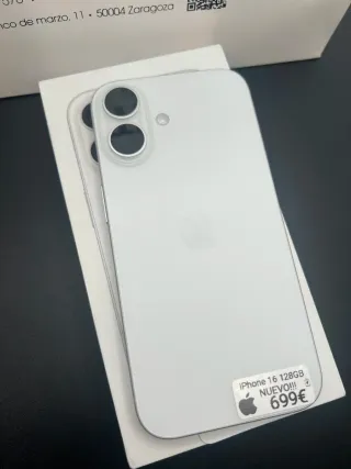 iPhone 16 128GB White GARANTÍA CAMBIOS!!