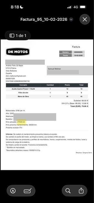 SYM Jet 14 125 LC 2020 - 28.000 km
