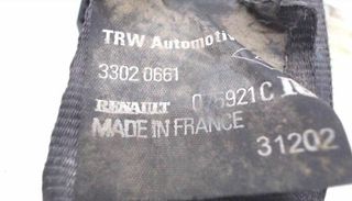 360770 cinturón seguridad 33020661 renault kangoo