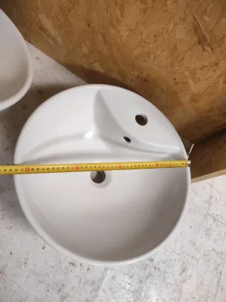 3 Lavabos de sobreponer blancos