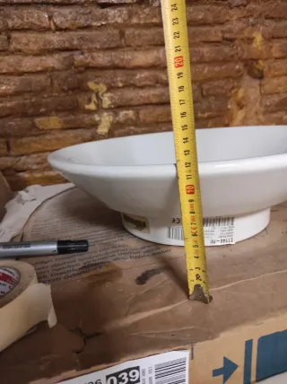 3 Lavabos de sobreponer blancos