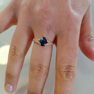 Anillo Zafiro 1.65ct Certificado Internacional