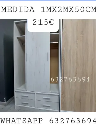 Armario corredero 1m