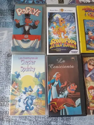 18 Películas Infantiles VHS (Español)