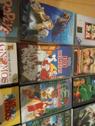 17 Películas Infantiles VHS (Español)