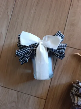 Candele e strofinacci decorati