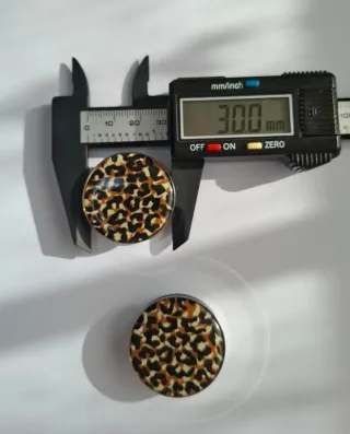 Pendientes Dilatación Acero Animal Print 30mm