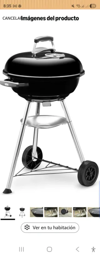 Barbacoa de carbón + Funda