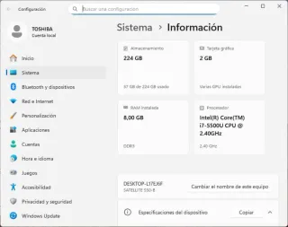 TOSHIBA Satellite S50-B i7 8GB Radeon 2GB, ssd240