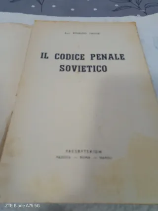 Codice penale sovietico Taddei prima edizione