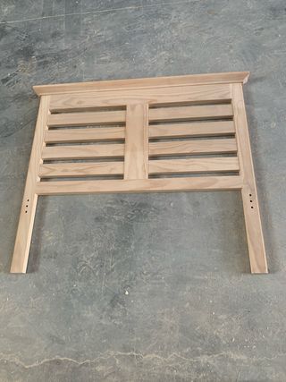 Cabecero de madera estilo rústico ,para cana de 90