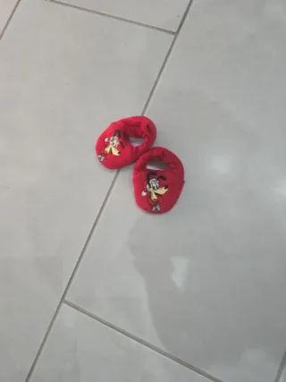 Scarpine Disney Pluto Natale Rosse Tg Unica