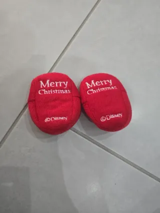 Scarpine Disney Pluto Natale Rosse Tg Unica