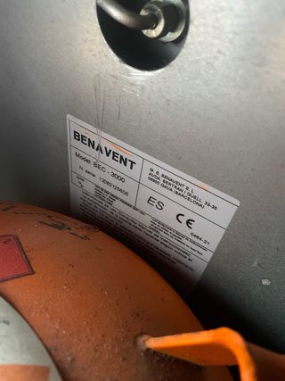 Estufa Bensent con bombona.