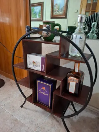 Mueble de sala metal y madera