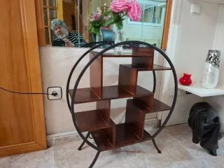Mueble de sala metal y madera