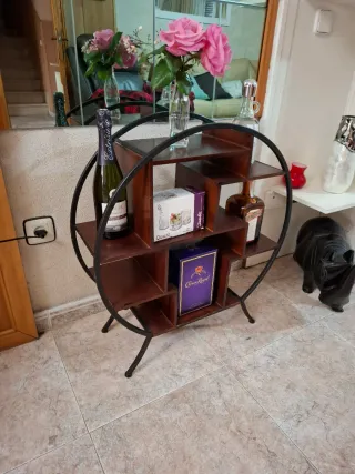 Mueble de sala metal y madera
