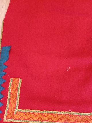 ANTIGUA MANTILLA DE BAUTIZO ESTAMEÑA