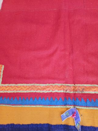 ANTIGUA MANTILLA DE BAUTIZO ESTAMEÑA