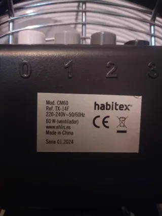 Ventilador de suelo metálico Habitex
