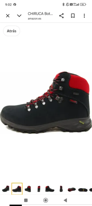 Botas Chiruca Negras y Rojas