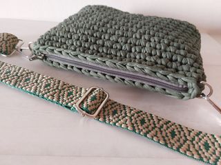 Bolso crochet bandolera verde nuevo