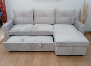 Sofá Cama Light. Chaiselong + Arcón. ¡EN OFERTA!
