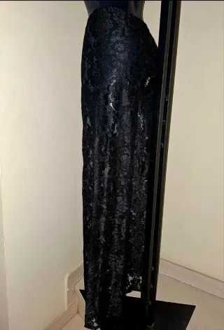 Pantaloni pizzo neri taglia unica