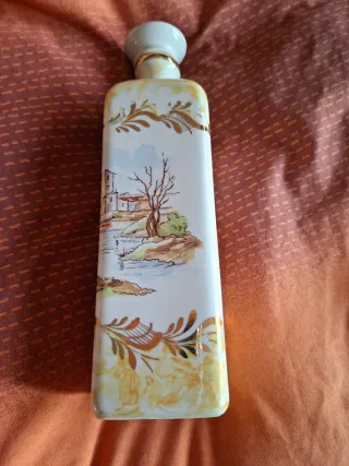 Botella cerámica decorativa paisaje