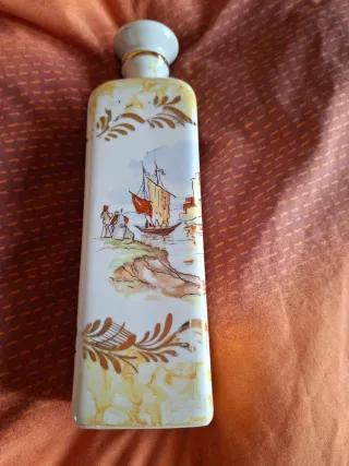 Botella cerámica decorativa paisaje