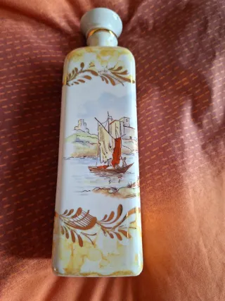 Botella cerámica decorativa paisaje