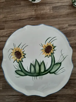 Servizio da tè per due persone, con vassoio. Nuovo