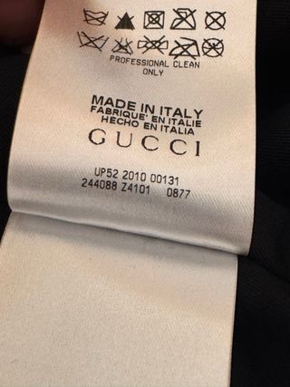 Chaqueta Biker Gucci Hombre Negra