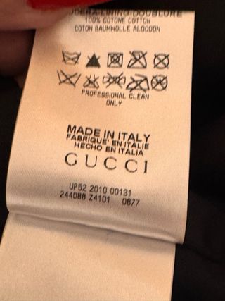 Chaqueta Biker Gucci Hombre Negra