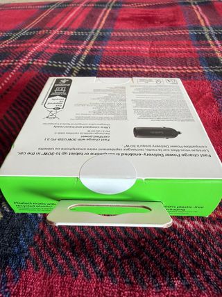 Cargador Coche Belkin USB-C PPS 30W