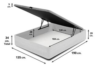 Canapé abatible + Colchón Excellent 135cm
