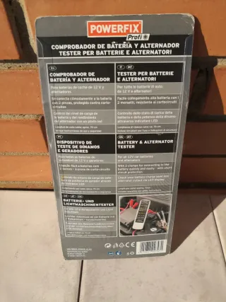 Comprobador Batería y Alternador 12V