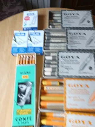 Lápices marcadores Goya,Milan y conté