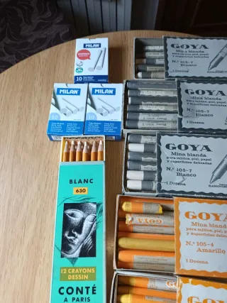 Lápices marcadores Goya,Milan y conté