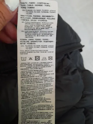 Piumino EA7 Emporio Armani 100 grammi
