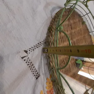 Vassoio ovale vintage decorato