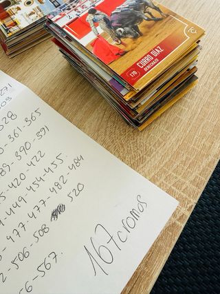 167 Cromos Taurocromos