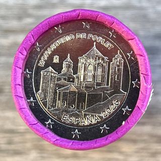 Moneda 2€ España 2026 Monasterio de Poblet
