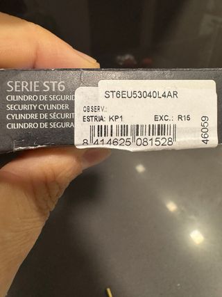 Bombín Seguridad Tesa ST6
