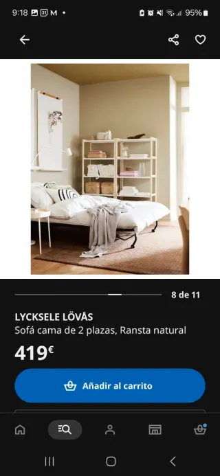 Sofá Cama 2 Plazas