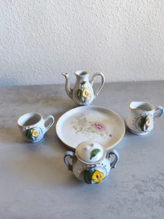 Juego de té vintage porcelana